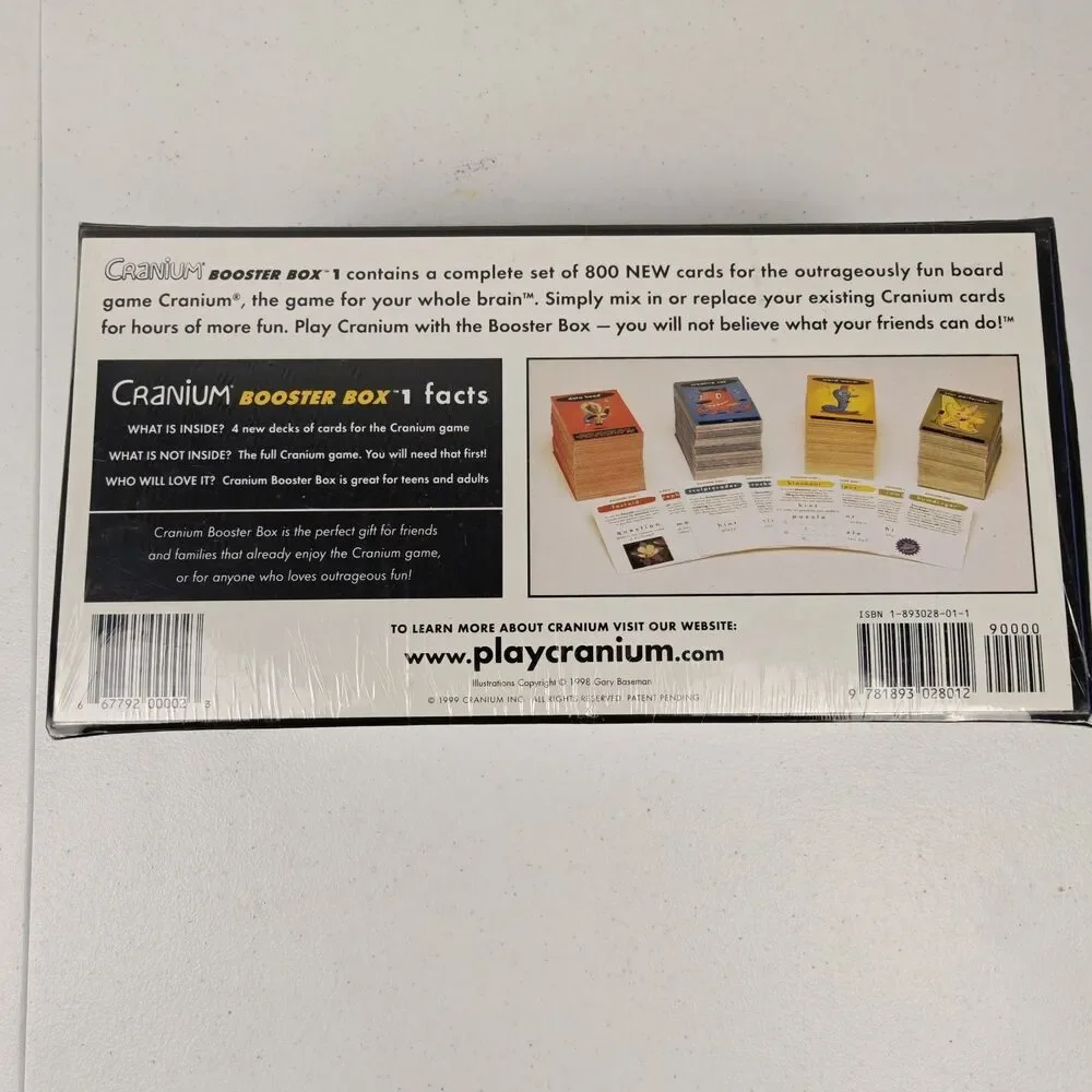 Cranium Cards Booster Box 1 - Factory Sealed - 800 New Cards Y2K